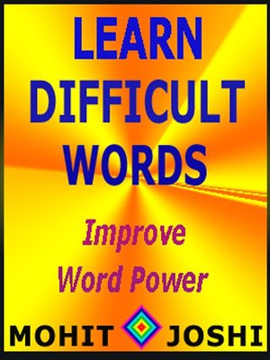 cover image of Learn Difficult Words